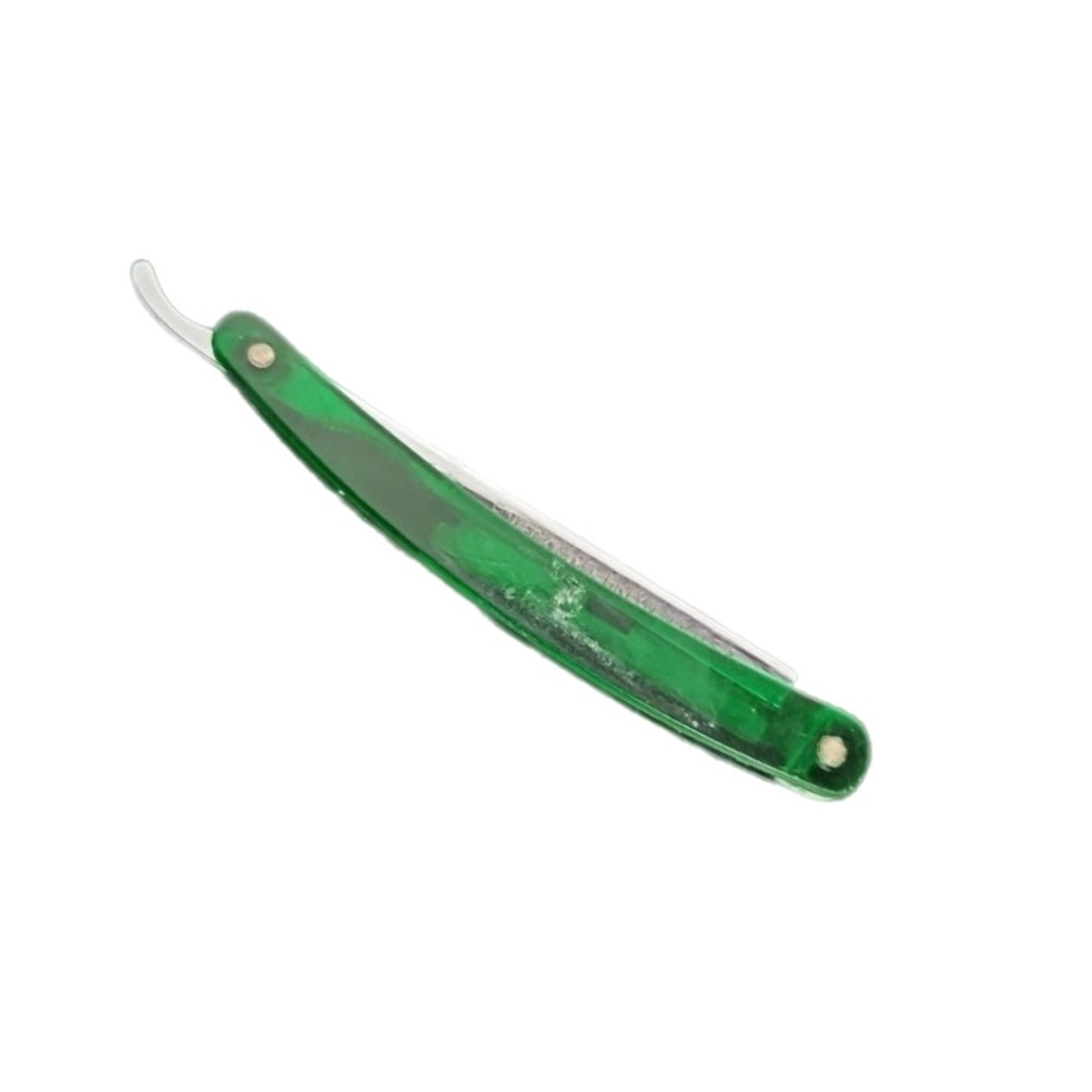 Vtg Weck Hair Shaper Straight Blade Weck Made in the USA Green Handle 1950’s
